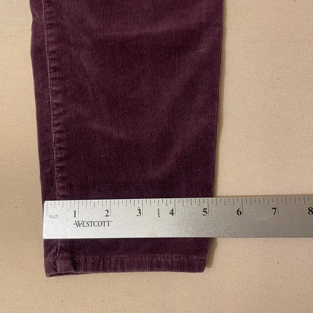 Gap 1969 Women's Womens 28R True Skinny Purple Corduroy Pants Mid Rise Stretch - Picture 8 of 10